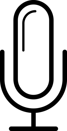 Recording Microphone Svg Line Art, Free Vectors File